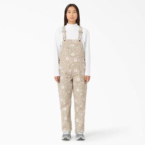 Dickies Women's Ellis Floral Duck Canvas Overalls